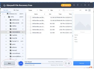 glarysoft filerrecovery filepath