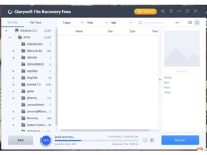glarysoft filerrecovery scanning