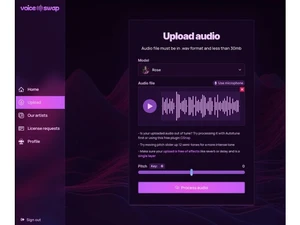 voice swap upload audio