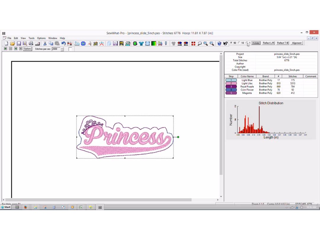 SewWhat Pro stitch custom border