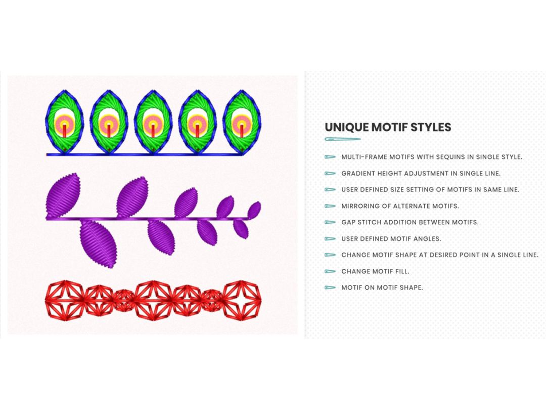 Stitchmax unique motif style