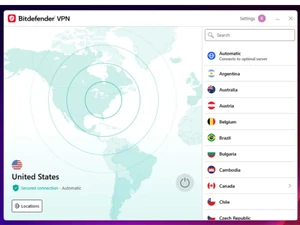 bitdefender premium vpn-location