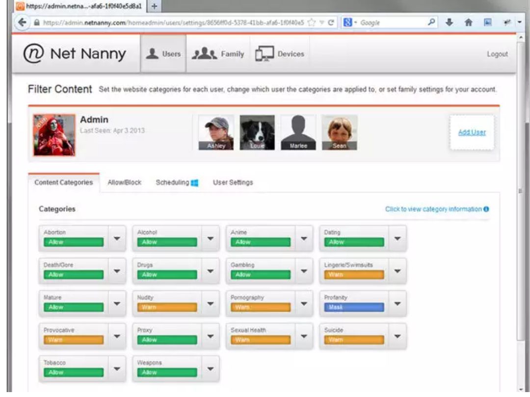 net nanny-filter