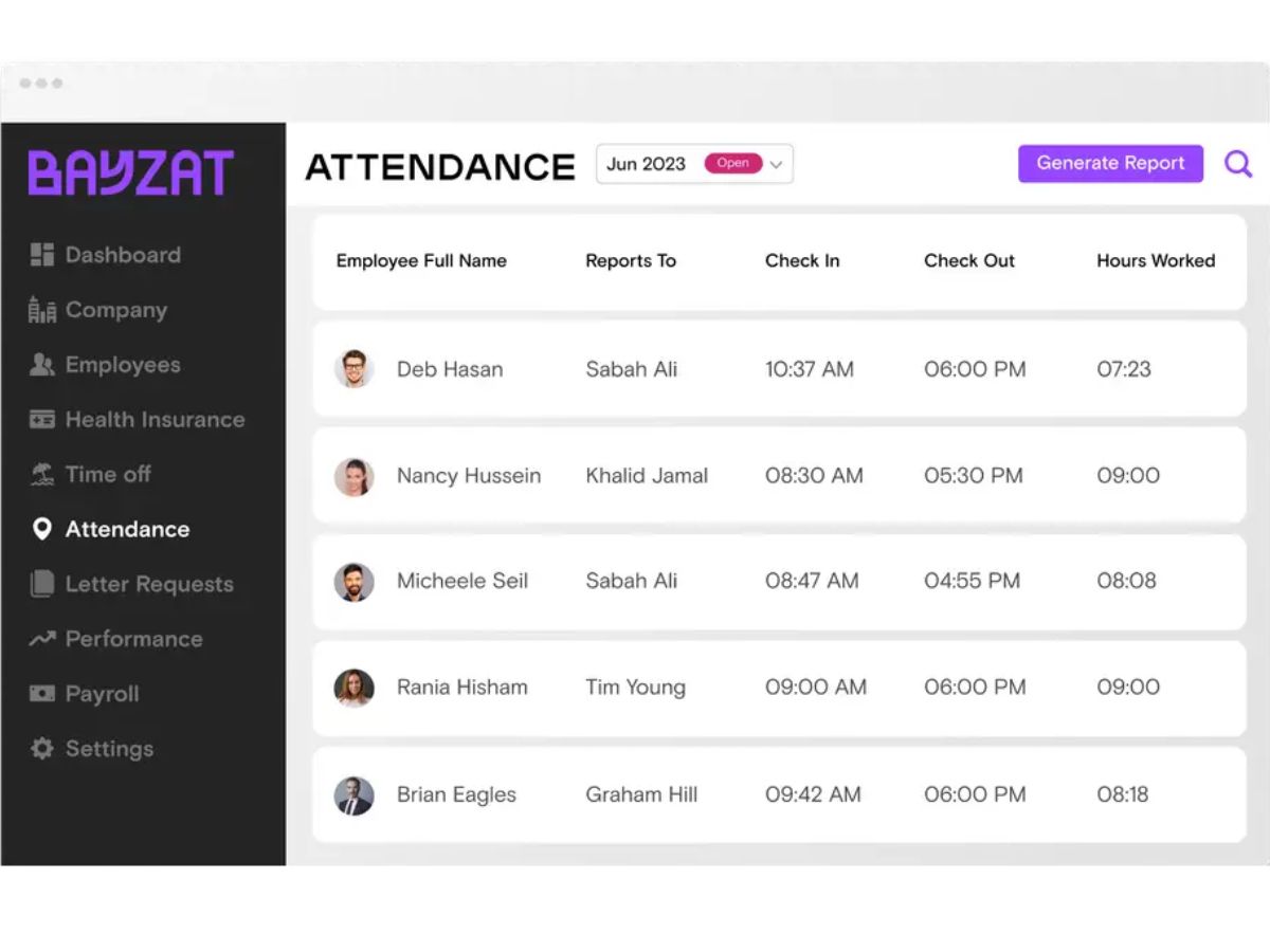 Bayzat-attendance