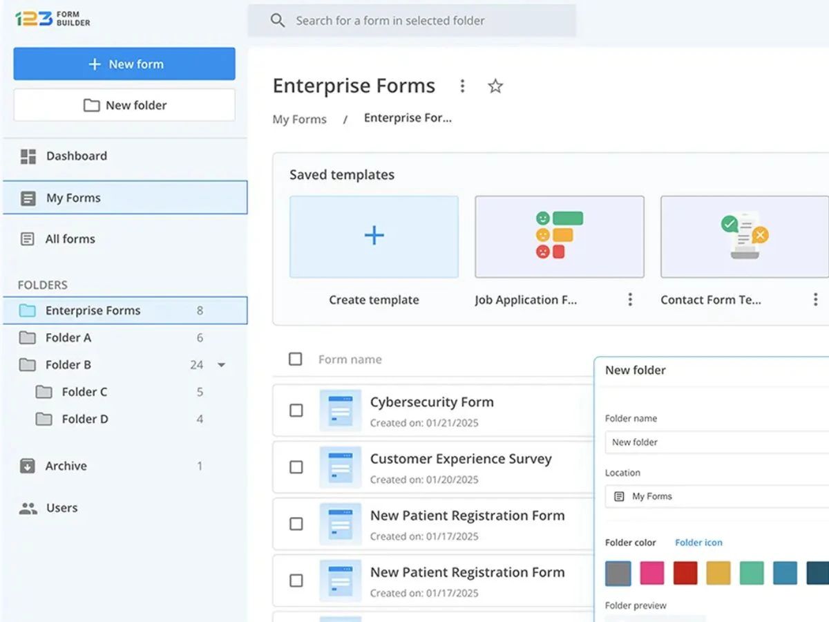 123formbuilder form enterprise