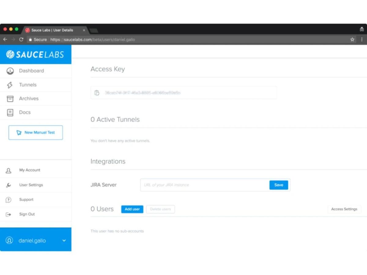 sauce labs access