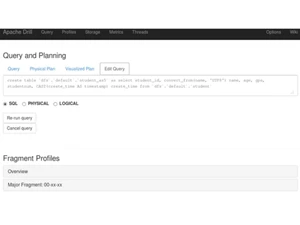 apache drill-planning