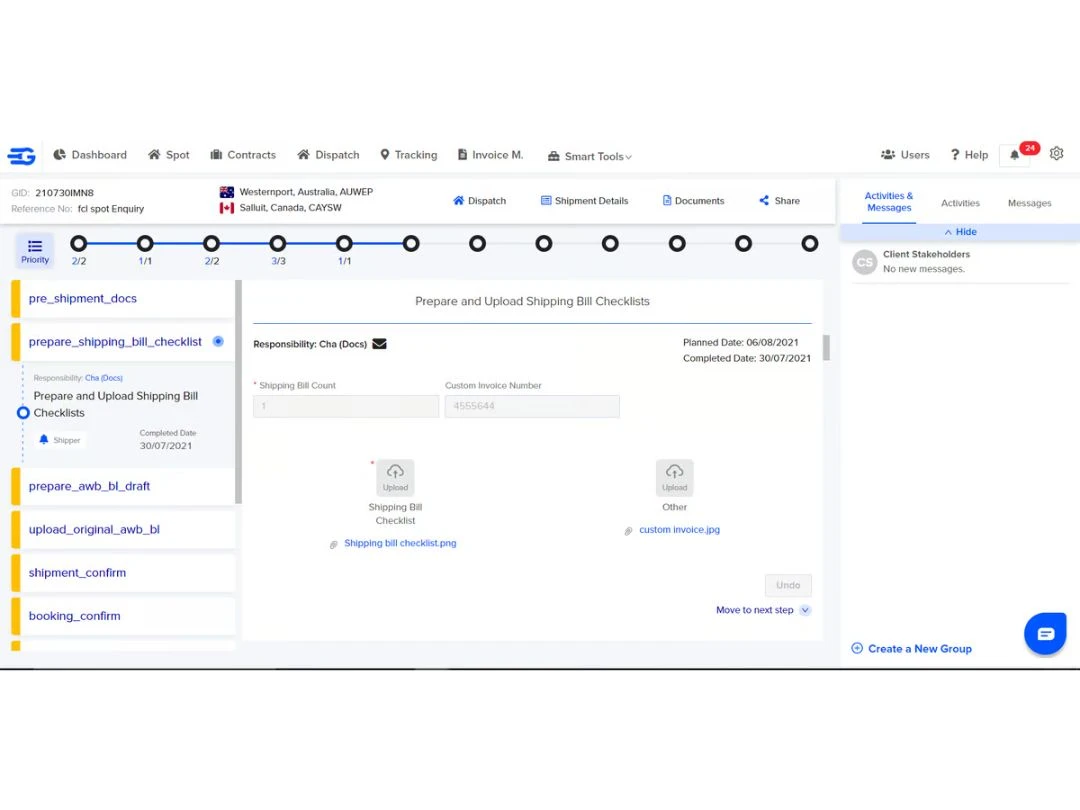 gocomet dashboard