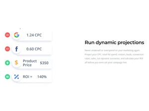MarketPlan Run dynamic projections