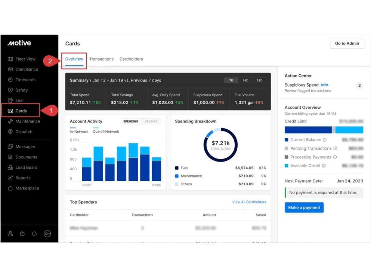 Motive-dashboard