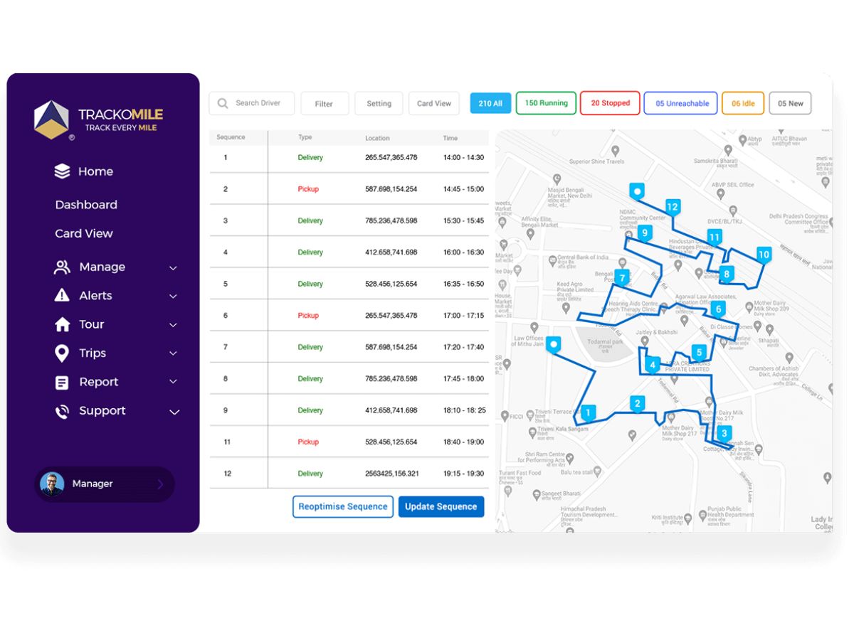 trackomile-dashboard