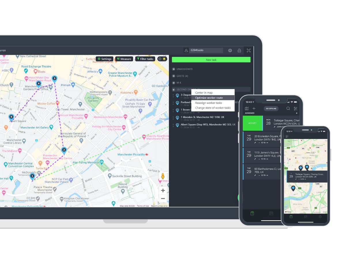 GSMtasks-dashboard