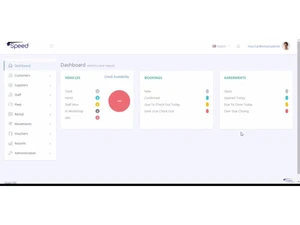 Speed Car Rental Software-dashboard