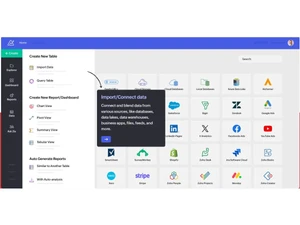 zoho analytics import data