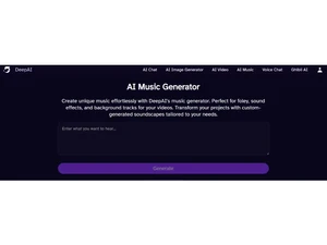 DeepAI music generator