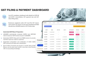 ledgers gst filing and payment dashboard