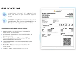 ledgers gst invoicing