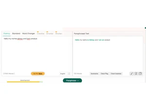 Paraphraser Dashboard