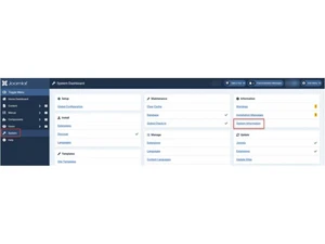 Joomla-dashboard