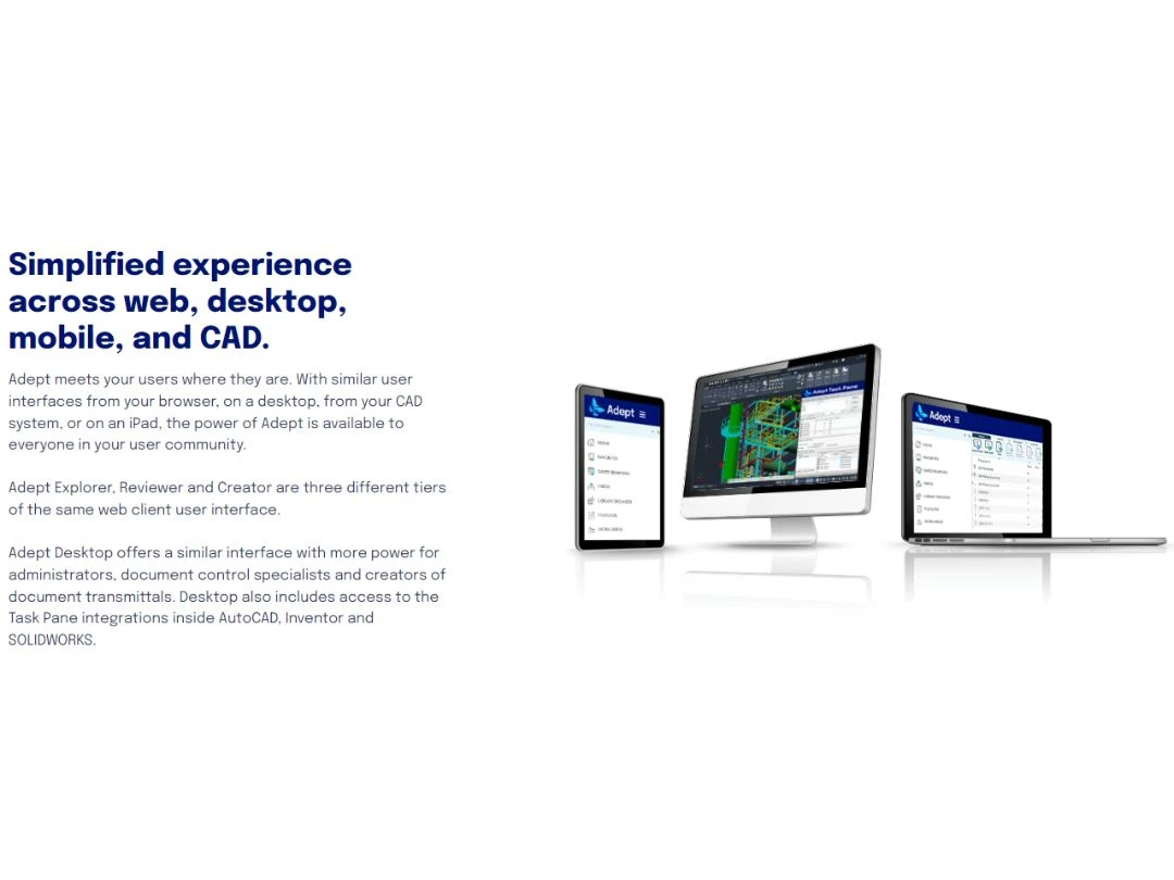 Synergis Adept Simplified experience