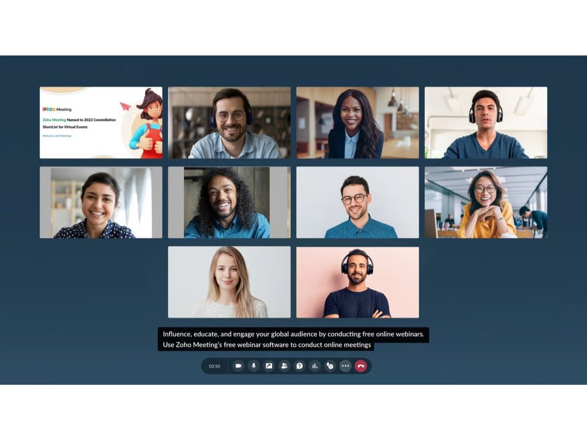 Zoho Webinar-sessions