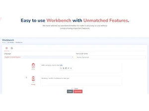 Speechactors-Easy to use workbench