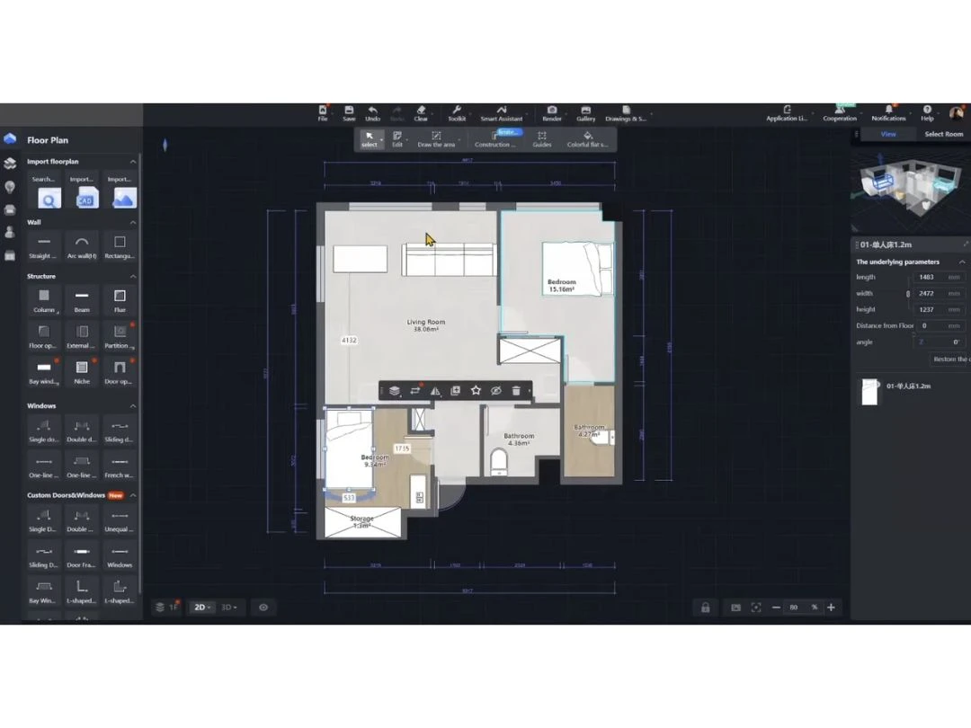 Coohom Floor Plane