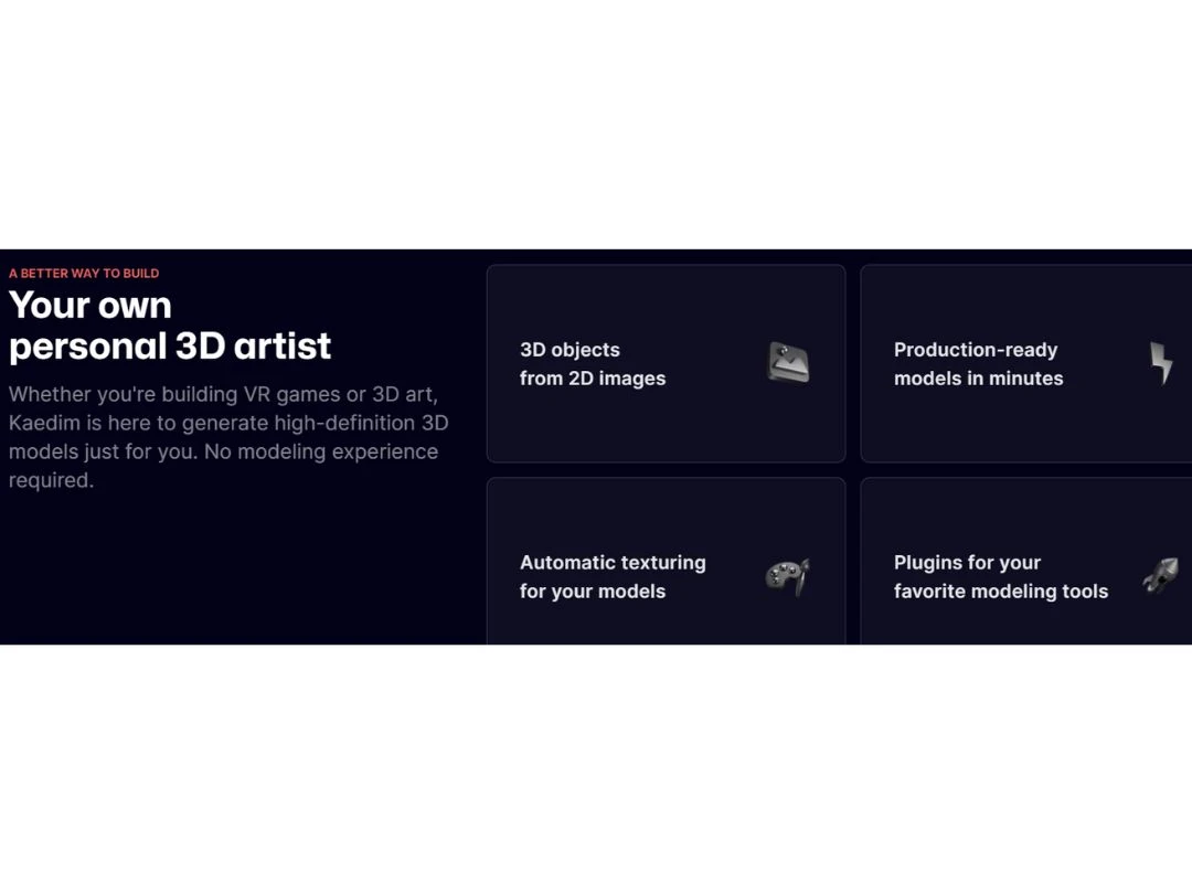 Kaedim 3D Artist