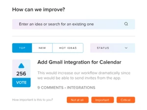 USERVOICE Calendar