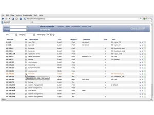GestioIP IPAM-networks