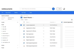 NetDocuments-filters