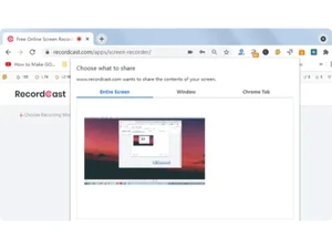 RecordCast-window screen recording