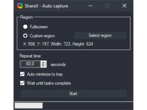 ShareX-auto capture