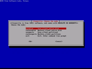 Clonezilla-savedisk