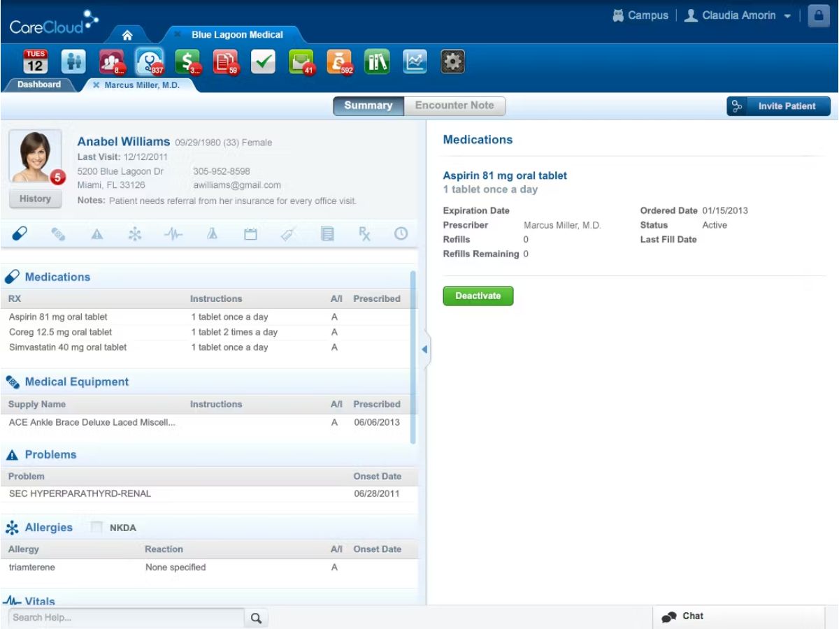 carecloud-profile