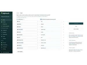 Hightouch-field mapping