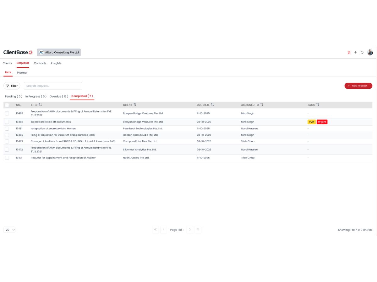 ClientBase-dashboard