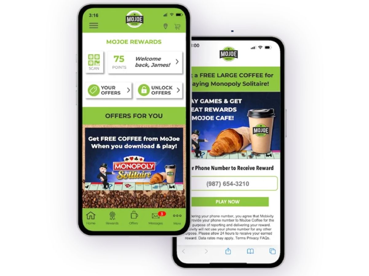 Mobivity-connected rewards