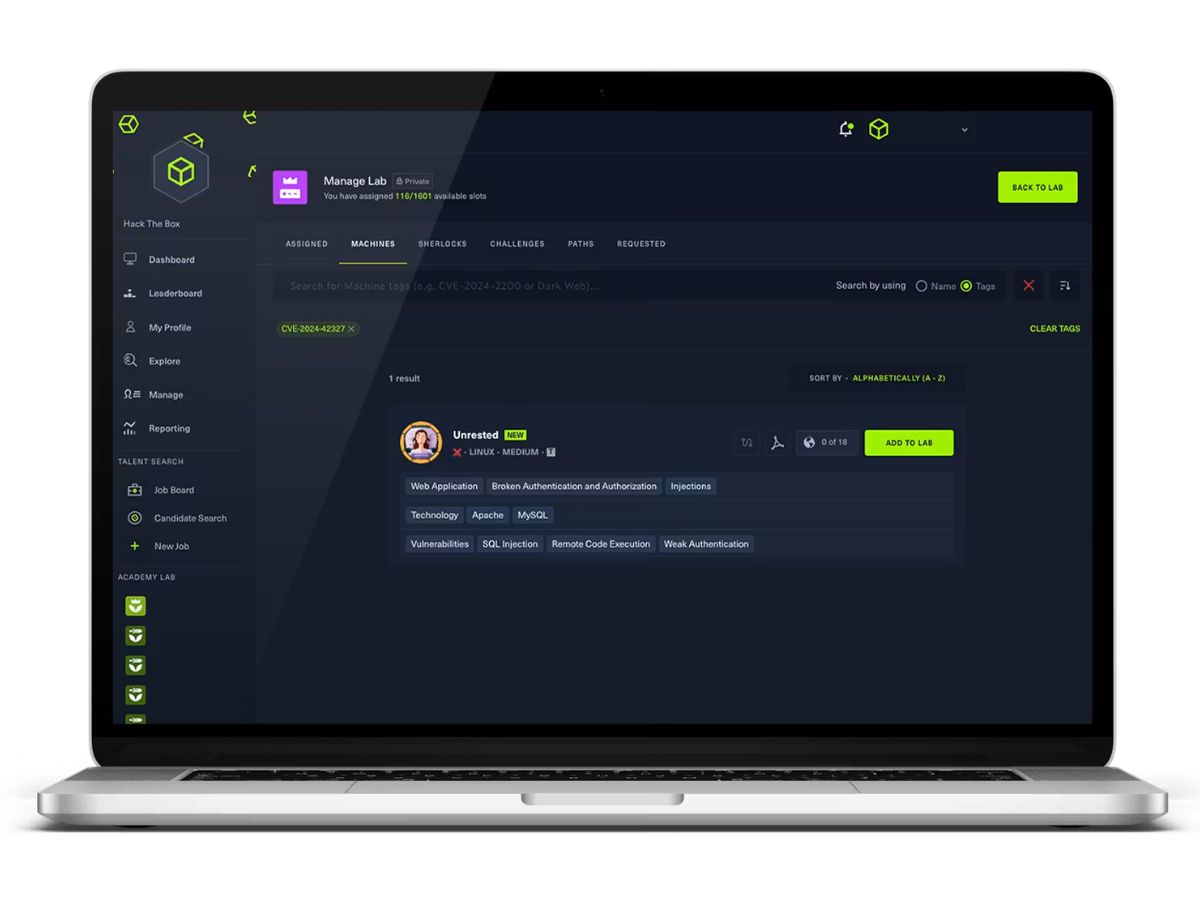 Hack The Box-manage lab