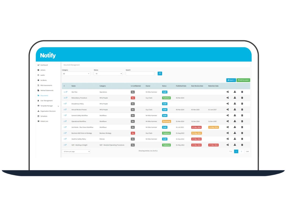 Notify-document