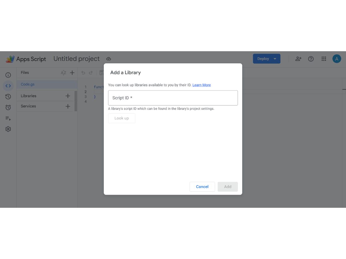 Google Apps Script-library
