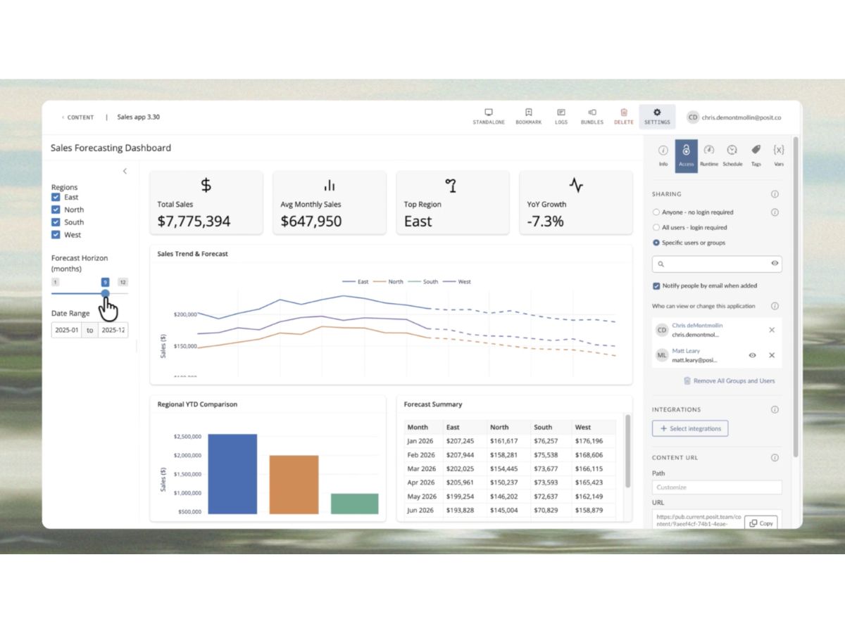 Posit-sales forecasting