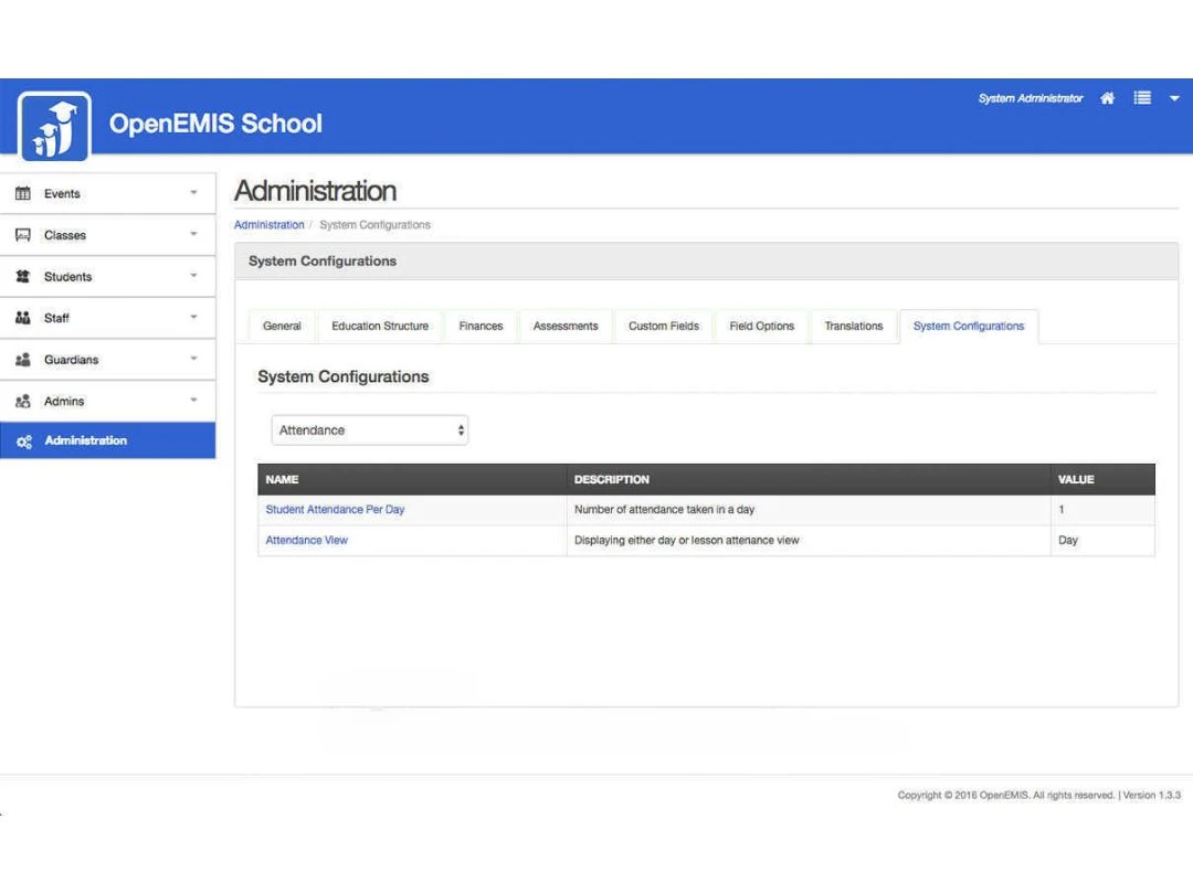 openemis-administration