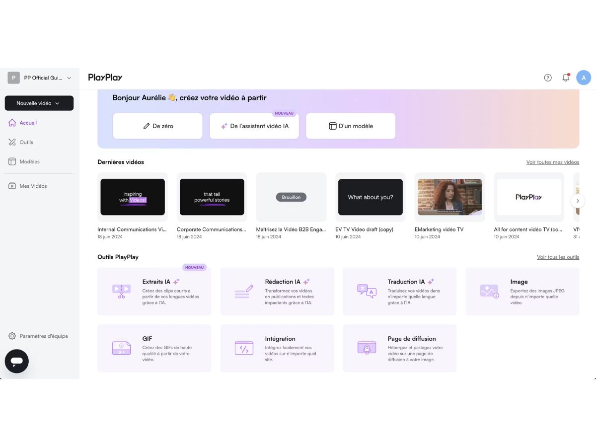 PlayPlay-dashboard