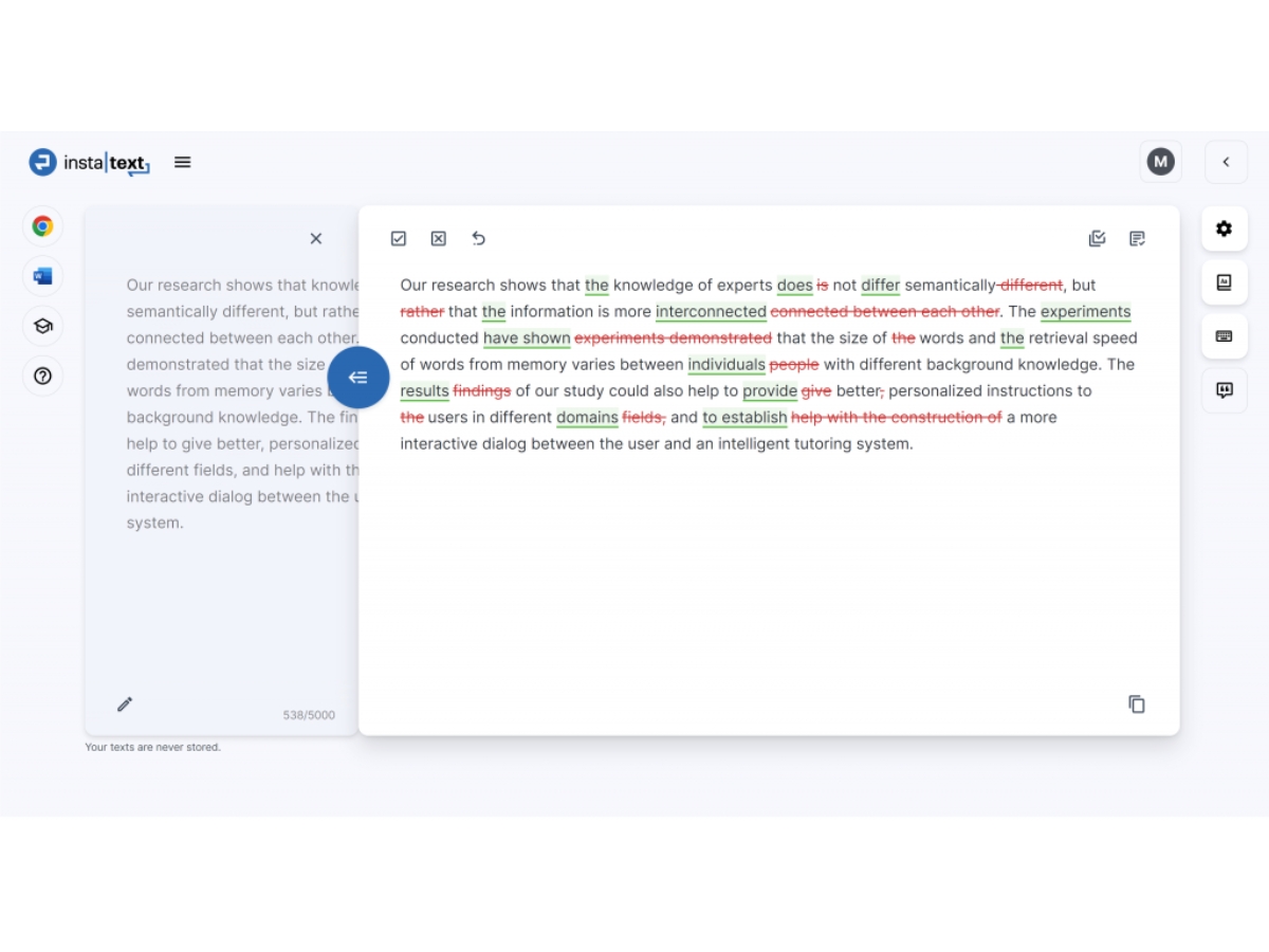 InstaText-dashboard