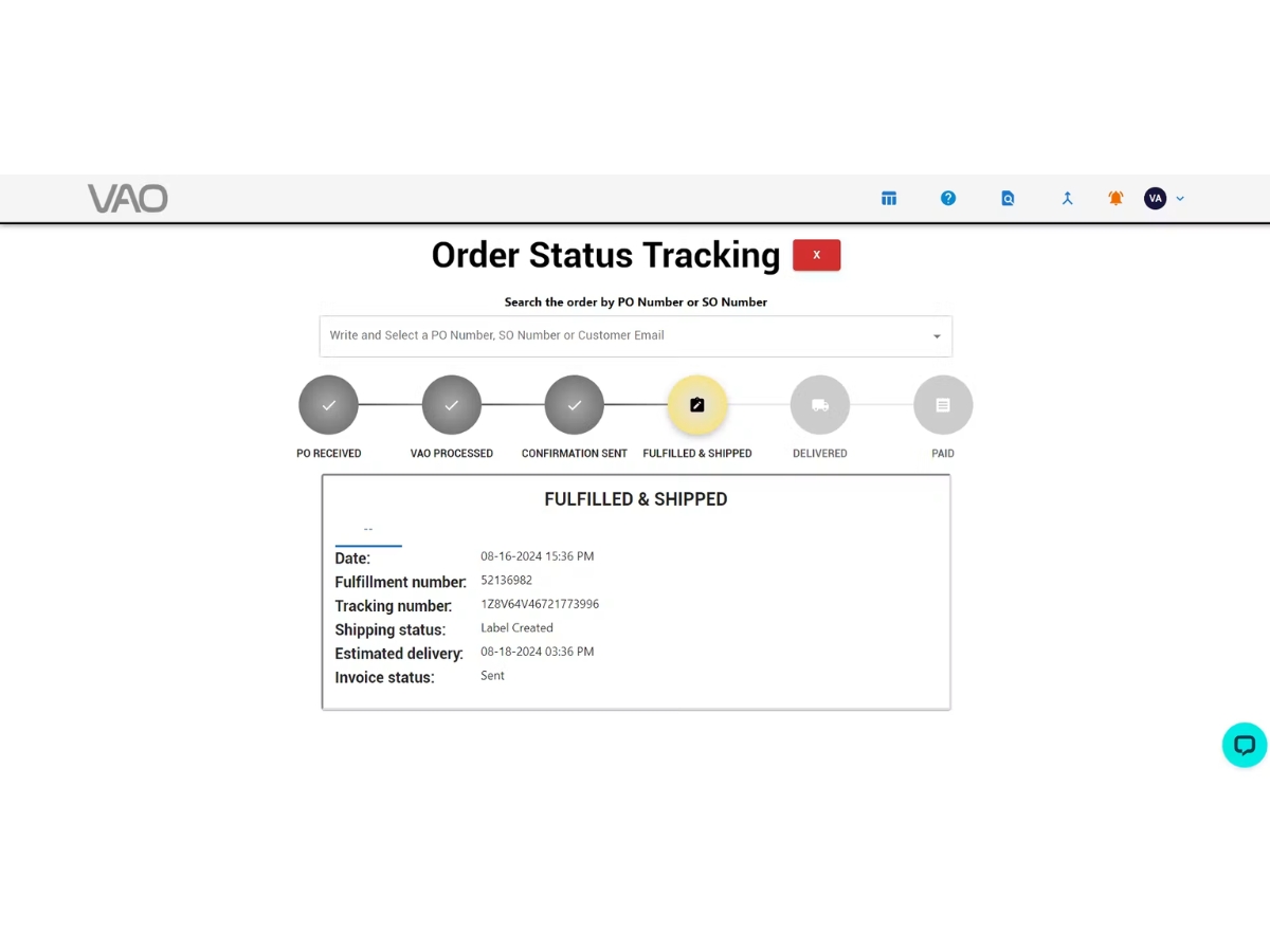VAO-tracking