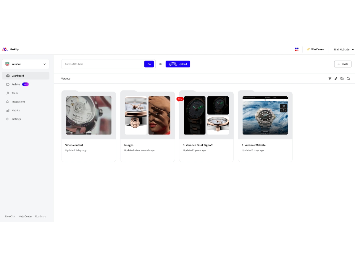 MarkUp-dashboard