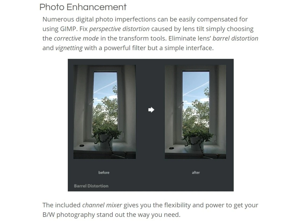 GIMP-photo enhancement