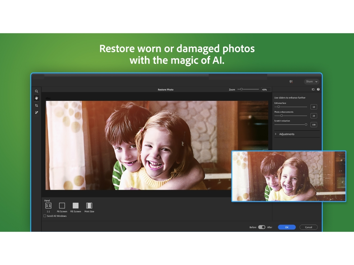 Adobe Photoshop Elements-restore