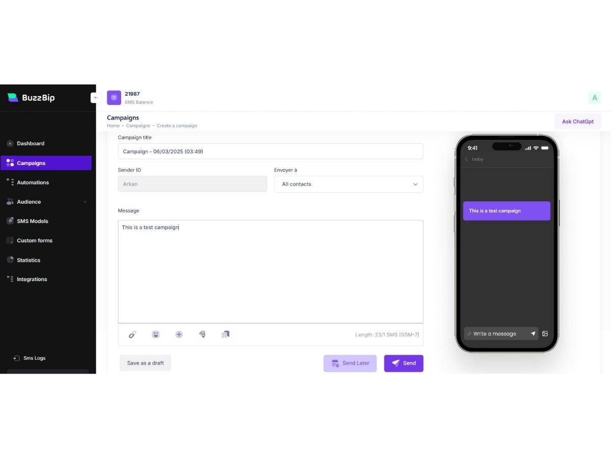 BuzzBip campaigns